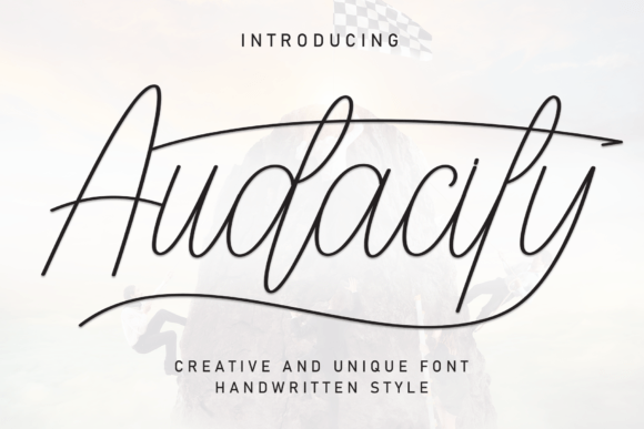 Audacity Font: The Modern Signature Typeface for Handmade Brands