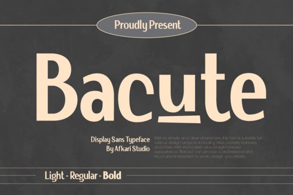 Bacute Display Font Review for Crafters and Shop Owners