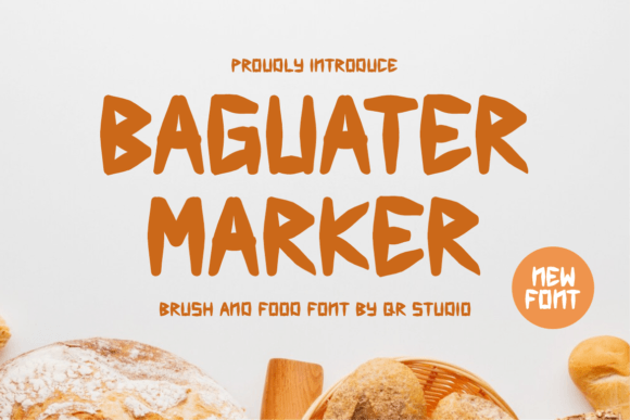 Baguater Marker Typeface for Natural Brand Identities