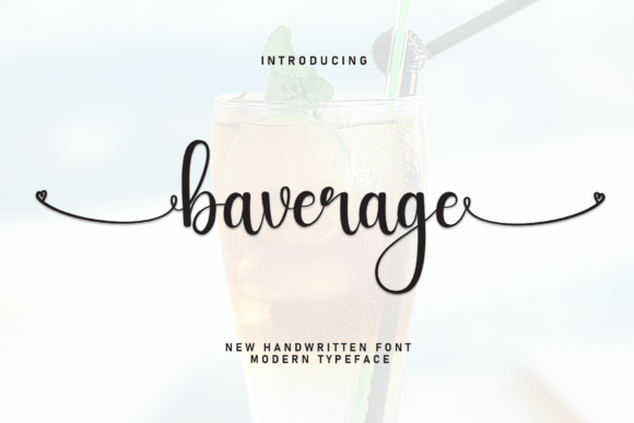 Baverage Font Review: A Sweet Handwritten Typeface for Crafters