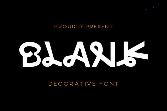 Blank: A Quirky Decorative Font for Distinctive Small Business Branding