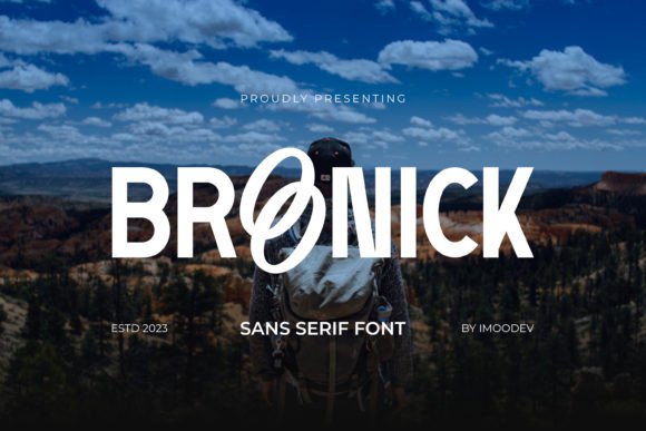 Broonick: A Modern Sans Serif Typeface for Polished Branding