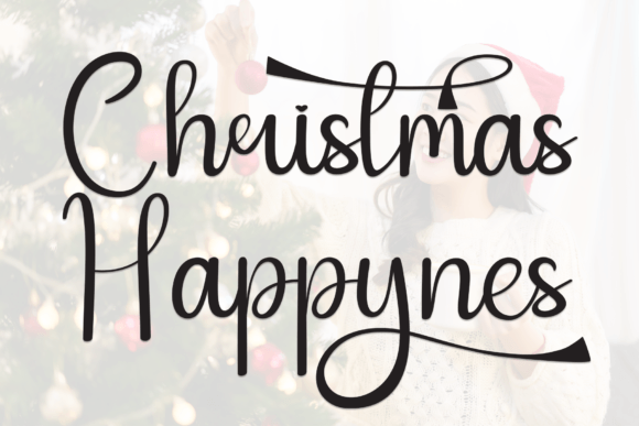 Christmas Happynes: A Sweet Handwritten Display Font for Editorial Design