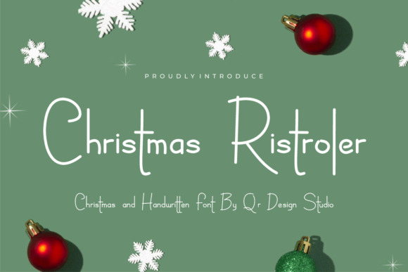 Christmas Ristroler Typeface Review for Holiday Editorial Design