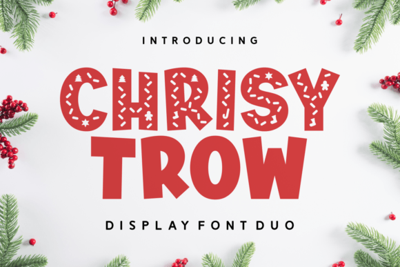 Chrisy Trow: The Festive Display Typeface for Holiday Branding