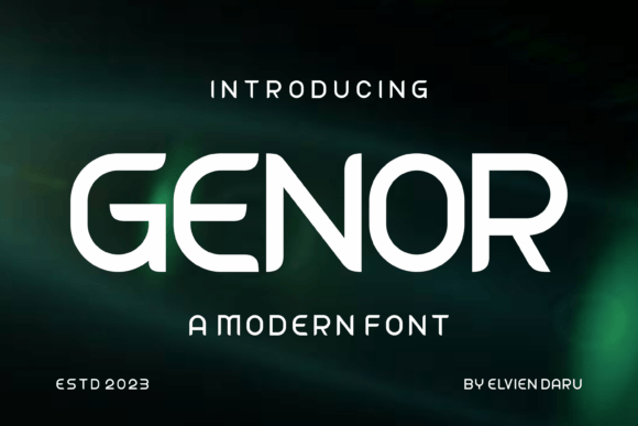 Genor: The Unique Sans Serif Display Font for Handmade Brands