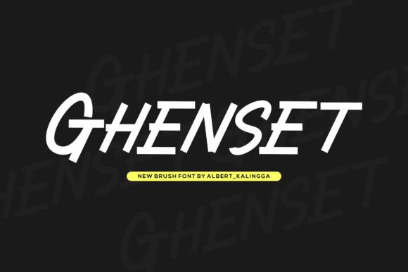 Ghenset: A Bold Handwritten Typeface for Editorial Impact