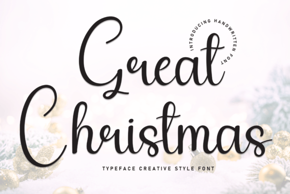 Great Christmas: A Sweet Handwritten Display Font