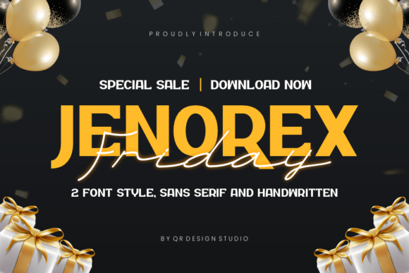 Jenorex Friday: The Bold Display Font for Standout Branding