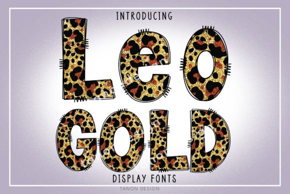 Leopard Gold Typeface: Elevate Your Holiday Designs
