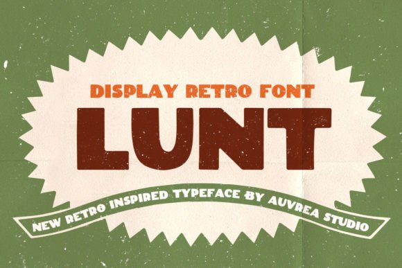 Lunt Typeface: Bold Retro Display Font for Modern Editorial Design