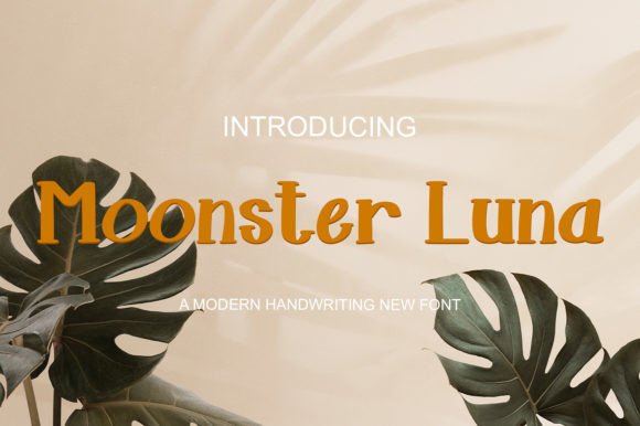 Moonster Luna Display Font for Youthful Brand Identity