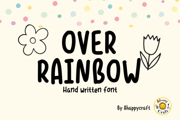 Over Rainbow Typeface for Handwritten Branding Projects