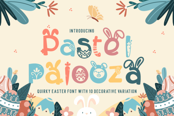Pastel Palooza: A Quirky Easter Display Font for Playful Branding