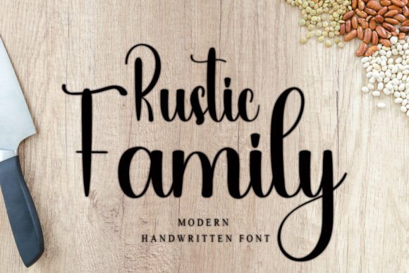 Rustic Family Typeface for Handwritten Branding
