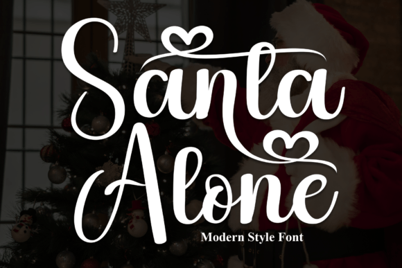 Santa Alone: A Sweet Handwritten Font for Editorial Design