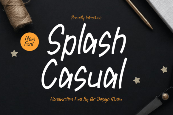 Splash Casual Typeface: A Sweet Handwritten Font for Editorial Design