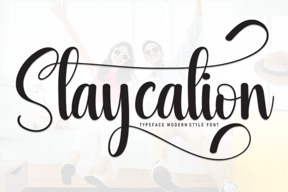 Staycation Font: Modern Script for Relaxing Brand Aesthetics