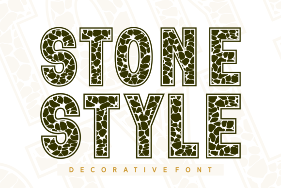 Stone Style: A Decorative Display Font for Earthy Digital Branding