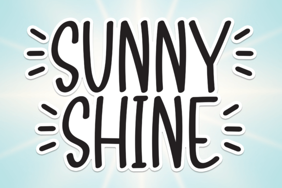 Sunny Shine Handwritten Font for Crafters and Designers