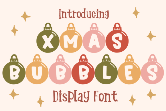 Xmas Bubbles: The Perfect Decorative Font for Festive Editorial Design