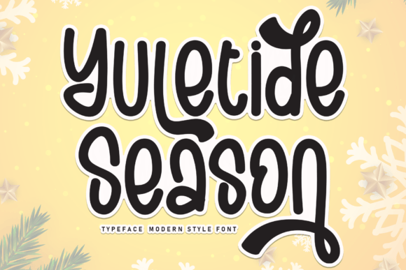 Yuletide Season Font for Editorial Design